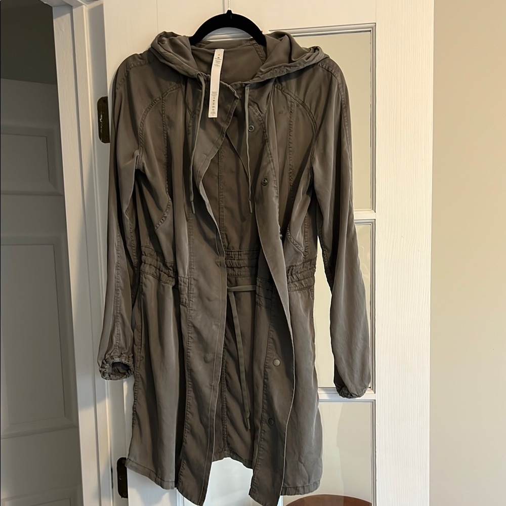 Women's Olive Green Lululemon Hooded Jacket